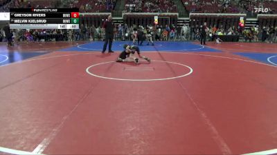 65 lbs Cons. Round 3 - Melvin Kjelsrud, Livingston Wrestling Club vs Greyson Rivers, Butte Wrestling Club
