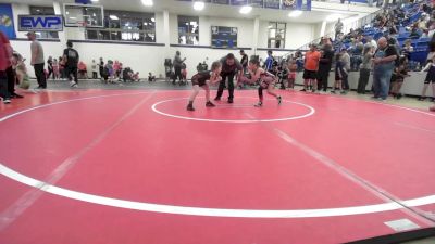 51 lbs Semifinal - Emma Campbell, Claremore Wrestling Club vs Kynslee Church, Team Tulsa Wrestling Club