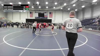 108 lbs Semifinals (4 Team) - Nick Gerbasi, Plainedge vs Kurt Ziegler, Wayne Sr HS