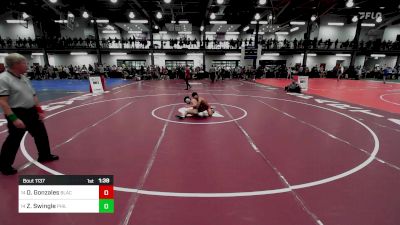 90 lbs Rr Rnd 3 - Onofre Gonzales, Black Fox Wrestling Academy vs Zack Swingle, Phillipsburg