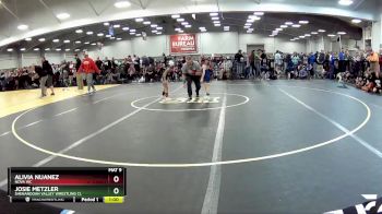 37-41 lbs Round 2 - Josie Metzler, Shenandoah Valley Wrestling Cl vs Alivia Nuanez, Nova WC