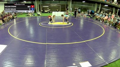 105 lbs Killian Evans, Missouri Blue vs Chloe Skiles, Illinois