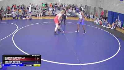 215 lbs Quarterfinal - Darryn Westerman, Gold Beach High School vs Dereon Peters, Peninsula Wrestling Club