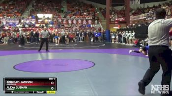 130 lbs Cons. Round 2 - Abbygayl Jackson, Oakley HS vs Alexa Guzman, Lyons HS