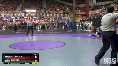 130 lbs Cons. Round 2 - Abbygayl Jackson, Oakley HS vs Alexa Guzman, Lyons HS