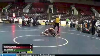 92 lbs Round 2 (4 Team) - Ryker Schenck, Midwest Xtreme Wrestling vs Jacob Rowley, Michigan Raiders