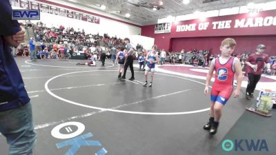 80 lbs Quarterfinal - Coleman Shouse, Cowboy Wrestling Club vs Gatlin Earp, Chandler Takedown Club