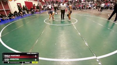 120 lbs Cons. Round 2 - Kara Wheaton, Leland vs Paola Martinez, Pacheco