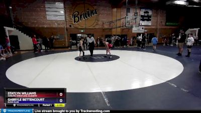 74 lbs Round 2 - Statlyn Williams, Sublime Wrestling Academy vs Gabryle Bettencourt, Kuna Klub