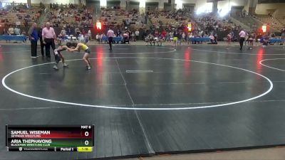 70 lbs Quarterfinal - Aria Thephavong, Blackman Wrestling Club vs Samuel Wiseman, Seymour Wrestling