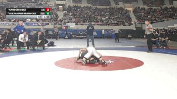 128-D1 1st Place Match - Carson Miles, Liberty High School vs Alexander Bermudez, Desert Ridge High School