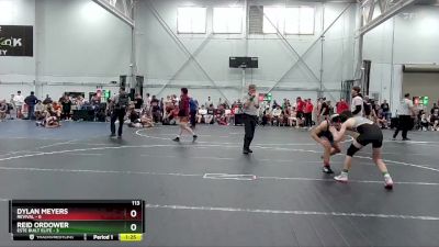 113 lbs Placement (4 Team) - Dylan Meyers, Revival vs Reid Ordower, Este Built Elite