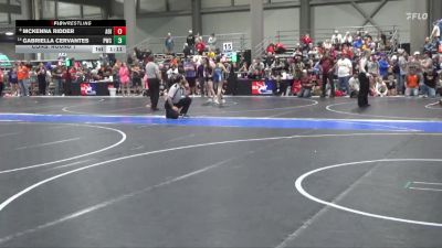 125 lbs Cons. Round 1 - Gabriella Cervantes, Pratt Wrestling Club vs McKenna Ridder, Abilene