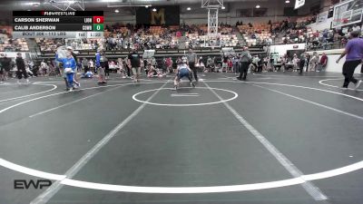 113 lbs Quarterfinal - Carson Sherwan, Lions Wrestling Academy vs Calib Anderson, Cowboy Wrestling Club