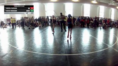 58-62 lbs Semifinal - Priya Capizzi, Nova WC vs Faye Wenger, Midlothian Miners Wrestling Cl