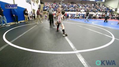 61 lbs Rr Rnd 1 - Guy Strickland, Gentry Youth Wrestling vs Aiden Yeager, Salina Wrestling Club