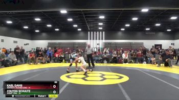 95 lbs Semis & 1st Wrestleback (8 Team) - Kael Davis, Burnett Trained (OH) vs Colton Schultz, Short Time