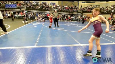 70 lbs 5th Place - Charles Shipman, Geary Youth Wrestling vs JP Cooper, Bristow Youth Wrestling