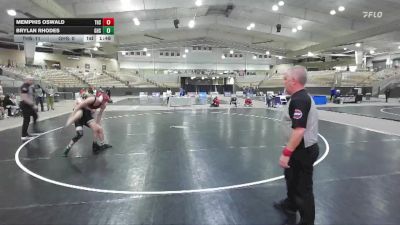 126 lbs 2nd Wrestleback (8 Team) - Brylan Rhodes, Greeneville High School vs Memphis Oswald, Tullahoma High School