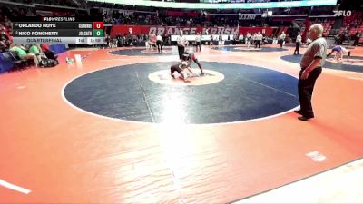 3A 190 lbs Quarterfinal - Orlando Hoye, Lombard (Glenbard East) vs Nico Ronchetti, Joliet (Catholic Academy)