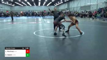 130 lbs Quarterfinal - Lucas Martinez, Idaho Gold vs Stanton Welch, Warner Elite Wrestling Club