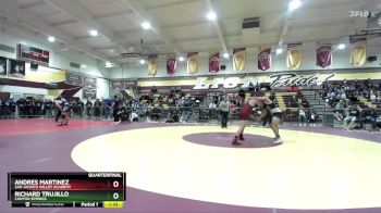 165 lbs Quarterfinal - Andres Martinez, San Jacinto Valley Academy vs Richard Trujillo, Canyon Springs