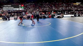 3A 144 lbs Cons. Round 1 - Cael Newby, Grace vs Brayden Spriggs, Glenns Ferry