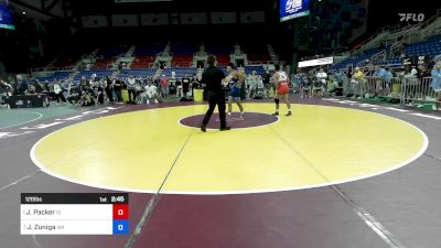 126 lbs Cons 8 #2 - Jaxton Packer, ID vs Justyce Zuniga, WA