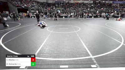 162 lbs Quarterfinal - Carter Macha, Rebel Wrestling Club vs Ryan Richards, Derby Wrestling Club