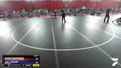 145 lbs Cons. Round 3 - Jacob Dannenberg, Sarbacker Wrestling Academy vs Andy Weller, Wisconsin