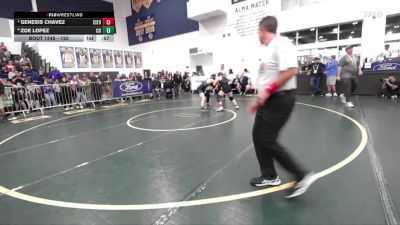 120 lbs Cons. Semi - Genesis Chavez, Citrus Valley vs Zoe Lopez, Charter Oak
