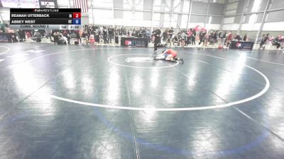 U20 Women - 53 lbs Cons. Round 2 - Reanah Utterback, IA vs Abbey West, UT