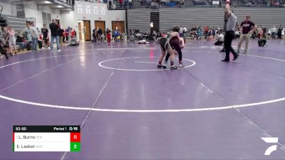 83-90 lbs Cons. Round 2 - Lane Burns, PAWS Elite Wrestling vs Easton Lasher, Boonville Wrestling Club