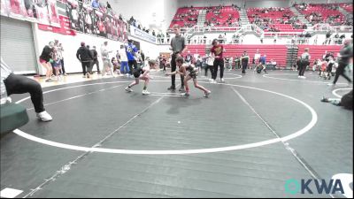 55 lbs Final - Keon Nicholson, Del City Little League Wrestling vs Walker Gastineau, Standfast