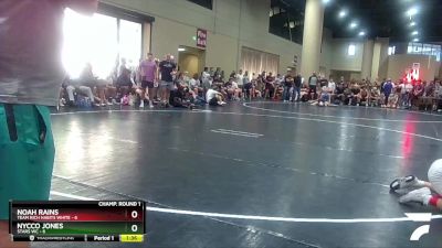 120 lbs Round 1 (32 Team) - Noah Rains, Team Rich Habits White vs Nycco Jones, Stars WC