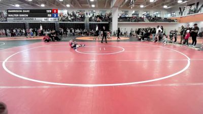 62-68 lbs Champ. Round 1 - Harrison Zajic, Topeka Blue Thunder Wrestling vs Walter Simon, Purler
