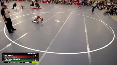 63 lbs Cons. Round 2 - Ira Benz, Elk River Wrestling vs Triston Kruger, Minnesota