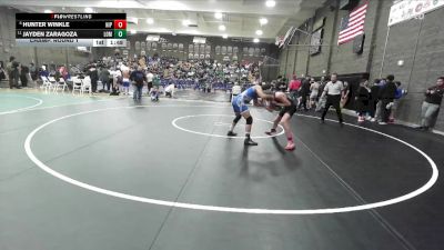 120 lbs Champ. Round 1 - Jayden Zaragoza, Lompoc vs Hunter Winkle, Nipomo