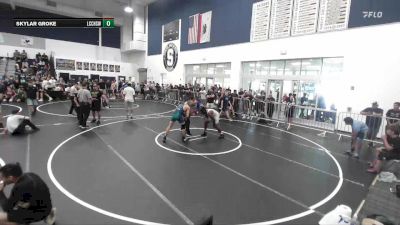 157 lbs Champ. Round 1 - Peter Brown, Canyon Springs High School Wre vs Skylar Groke, La Costa Canyon High School Wrestling