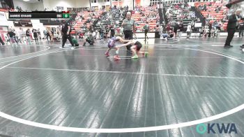 61 lbs Quarterfinal - Lane Powell, Verdigris Youth Wrestling vs James Evans, Bartlesville Wrestling Club