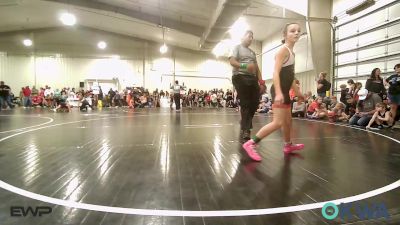 78 lbs Rr Rnd 4 - Adaline Bowman, Dark Cloud Wrestling Club vs Brighton Horawa, Verdigris Youth Wrestling