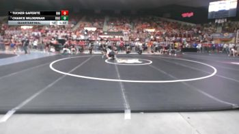126 lbs Quarterfinal - Chance Wilderman, Frontenac HS vs Tucker Saferite, Rose Hill HS