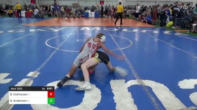 M-70 lbs Consi Of 8 #1 - Braden Dykhouse, MI vs Owen Anderson, NY