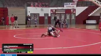 132 lbs Quarterfinal - Josh Foxworthy, Southport vs Ethan Proffitt, Terre Haute North