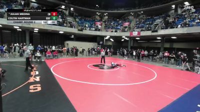 106 lbs Champ. Round 2 - Julian Medina, Bolingbrook vs Coltin Hartman, Fulton