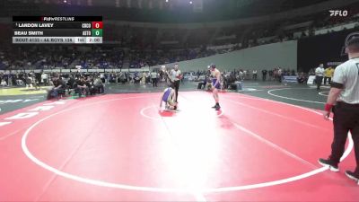 4A Boys 138 lbs Quarterfinal - Landon Lavey, Crook County Boys vs Beau Smith, Astoria Boys