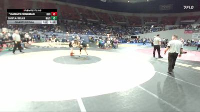 4A/3A/2A/1A Girls 135 Quarterfinal - Katelyn Wiseman, Riverside (Boardman) Girls vs Shyla Sells, Mazama Girls