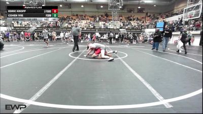 120 lbs Consi Of 4 - Edric Kropf, JJ Pearce vs Cohen Ivie, Ponca City Wildcat Wrestling