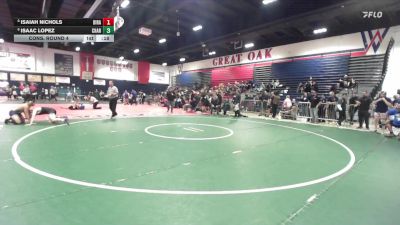 165 lbs Cons. Round 4 - Isaiah Nichols, Diamond Ranch vs Isaac Lopez, Charter Oak
