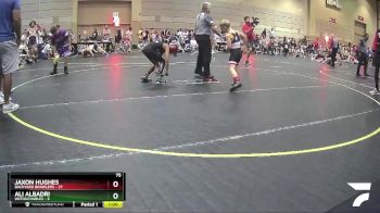 75 lbs Quarterfinals (8 Team) - Jaxon Hughes, Backyard Brawlers vs Ali Albadri, Untouchables